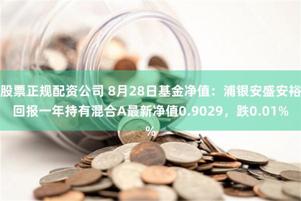 股票正规配资公司 8月28日基金净值：浦银安盛安裕回报一年持有混合A最新净值0.9029，跌0.01%