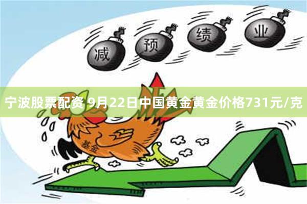 宁波股票配资 9月22日中国黄金黄金价格731元/克