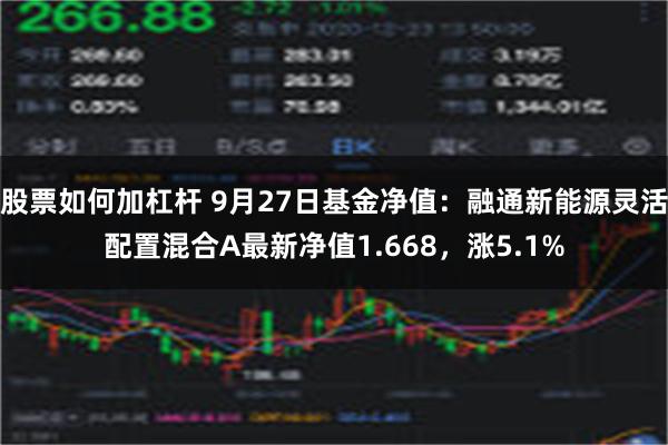 股票如何加杠杆 9月27日基金净值：融通新能源灵活配置混合A最新净值1.668，涨5.1%