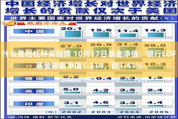 什么是加杠杆买股票 10月17日基金净值：银行LOF基金最新净值1.214，跌1.41%