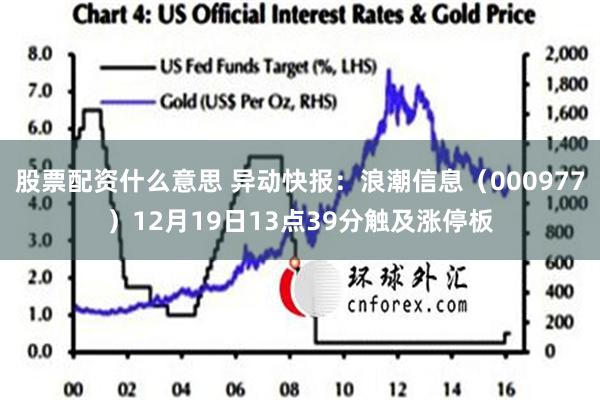 股票配资什么意思 异动快报：浪潮信息（000977）12月19日13点39分触及涨停板