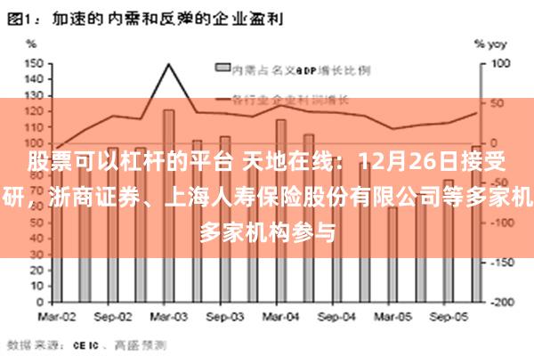 股票可以杠杆的平台 天地在线：12月26日接受机构调研，浙商证券、上海人寿保险股份有限公司等多家机构参与